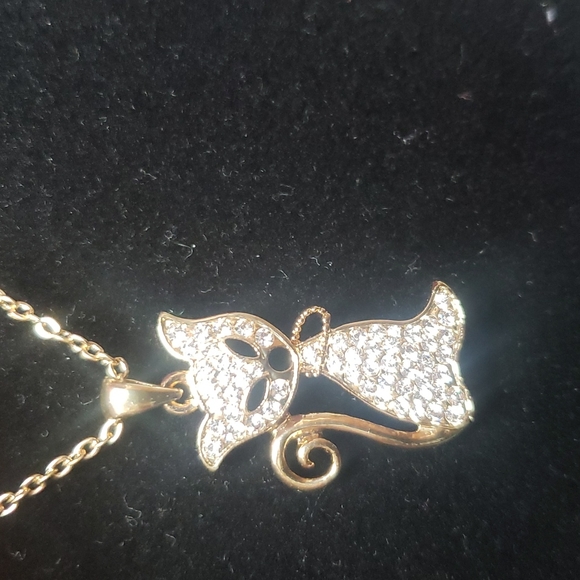 Jewelry - Cat Rhinestone Necklace *H5